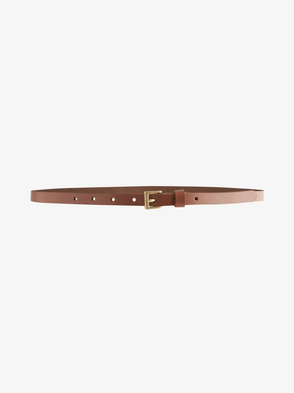Ceintuurs|Next Lichtbruin - Smalle leren riem