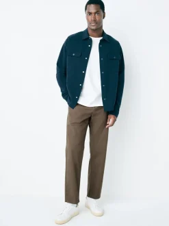 Broeken En Chino's|Next Lichtbruin - Standaard toelopende pasvorm - Stretchy chino