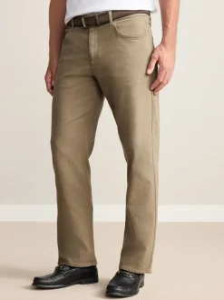 Jeans*Next - Straight fit - Signature jeans met ceintuur Lichtbruin