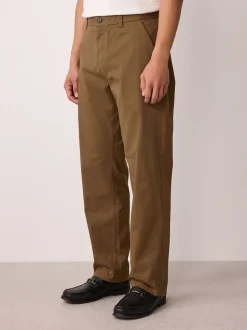 Broeken En Chino's|Next Lichtbruin - Straight fit - Stretchy chino