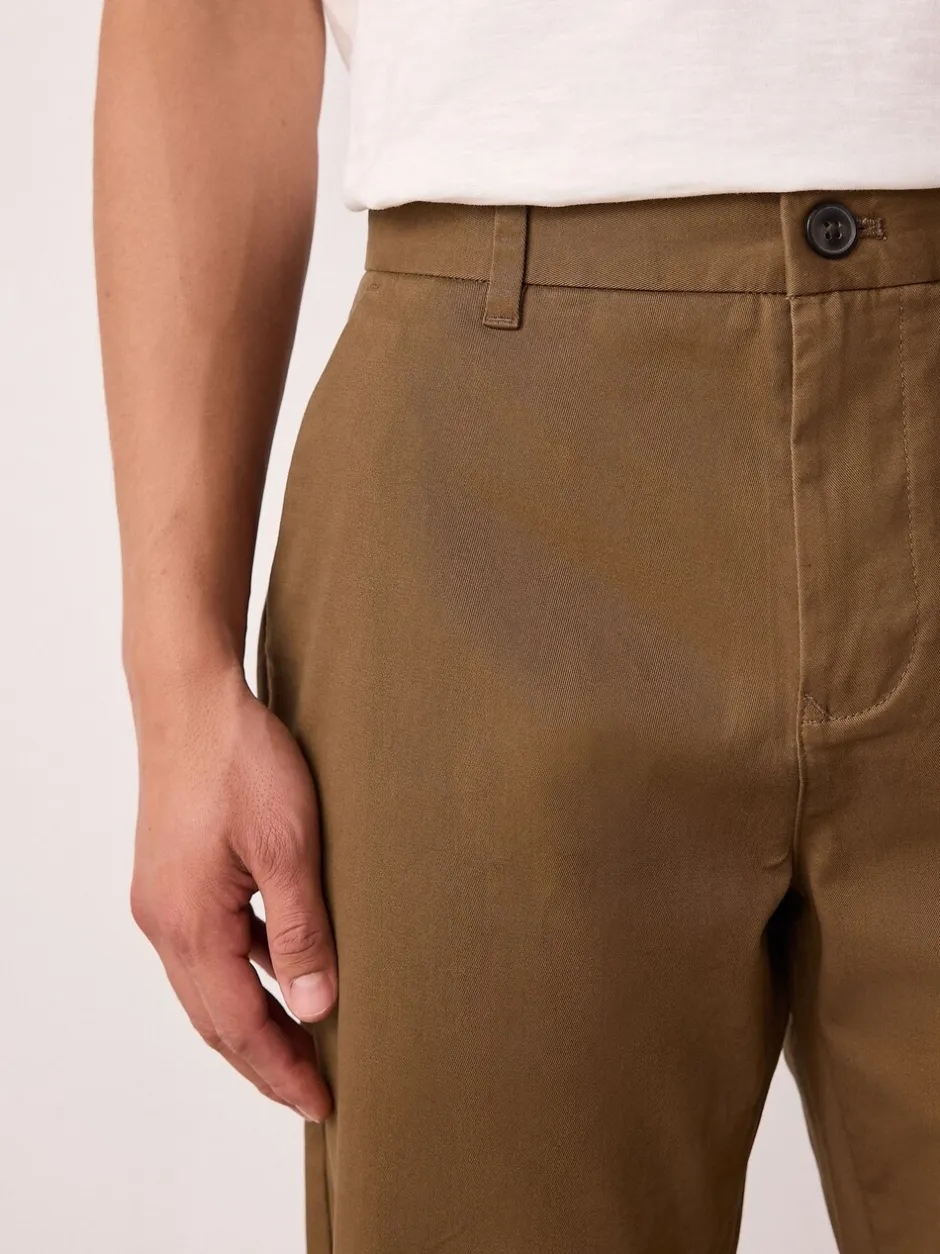 Broeken En Chino's|Next Lichtbruin - Straight fit - Stretchy chino