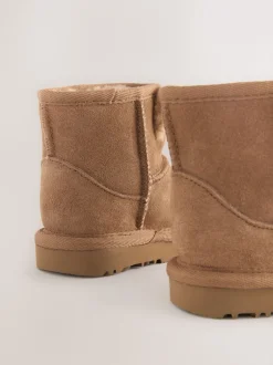 Boots*Next Lichtbruin - Suède instaplaarzen
