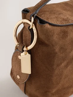 Tassen En Portemonnees*Next Lichtbruin - Suede Charm Cross-Body Bag