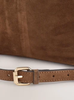 Tassen En Portemonnees*Next Lichtbruin - Suede Charm Cross-Body Bag