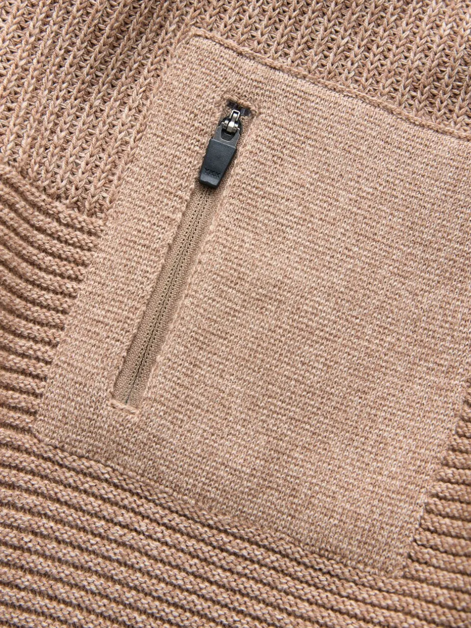 Truien En Breisels|Sweaters En Hoody´S*Next Lichtbruin - Utility gebreide hoodie (3-16jr)
