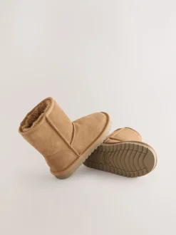 Boots*Next - Waterafstotende suède instaplaarzen Lichtbruin