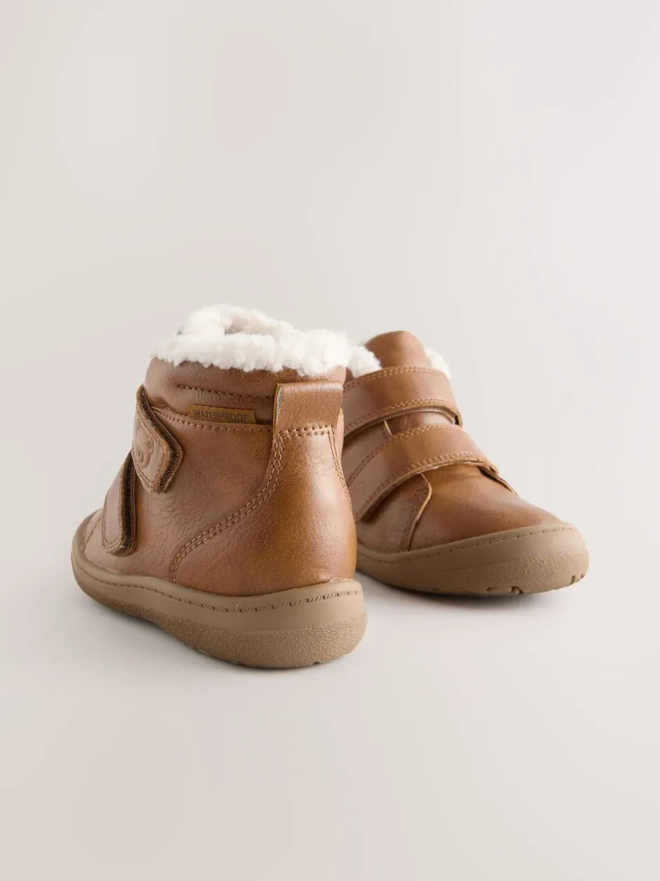 Boots*Next - Waterdichte Boots met klittenbandsluiting Lichtbruin