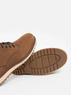 Boots|Next - Leren hoge schoenen Lichtbruin/bruin