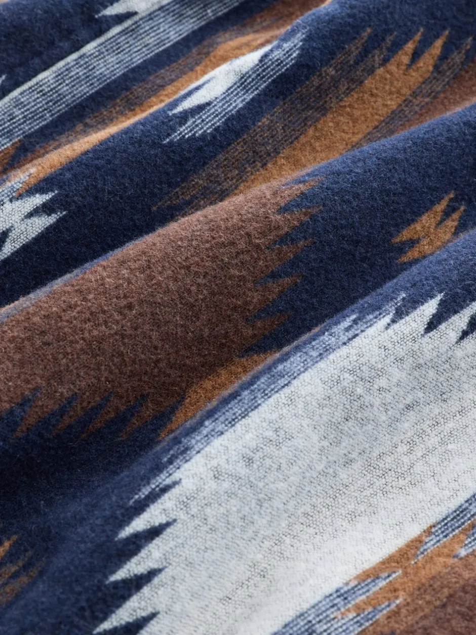 Jassen En Jacks|Shirts|Next - Gevoerde shacket (3-16jr) Lichtbruin/Marineblauw Ikat-patroon