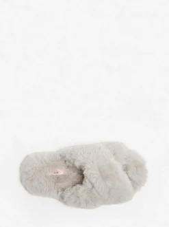 Pantoffels|Boux Avenue - Cross Band Slippers Lichtgrijs