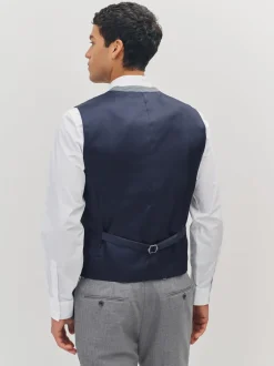 Vesten|Next - Gilet van getextureerde wolmix Lichtgrijs