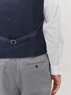 Vesten|Next - Gilet van getextureerde wolmix Lichtgrijs