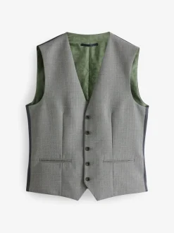 Vesten|Next - Gilet van getextureerde wolmix Lichtgrijs