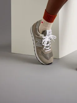 Sneakers*New Balance Lichtgrijs - 574 herenslippers