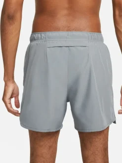 Shorts*Nike Lichtgrijs - Dri-FIT Challenger 5 Inch hardloopshorts met slipvoering