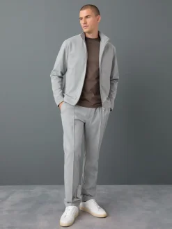 Blazers En Business-Jasjes*Next - Premium slimme opstaande kraag met rits en wol Lichtgrijs