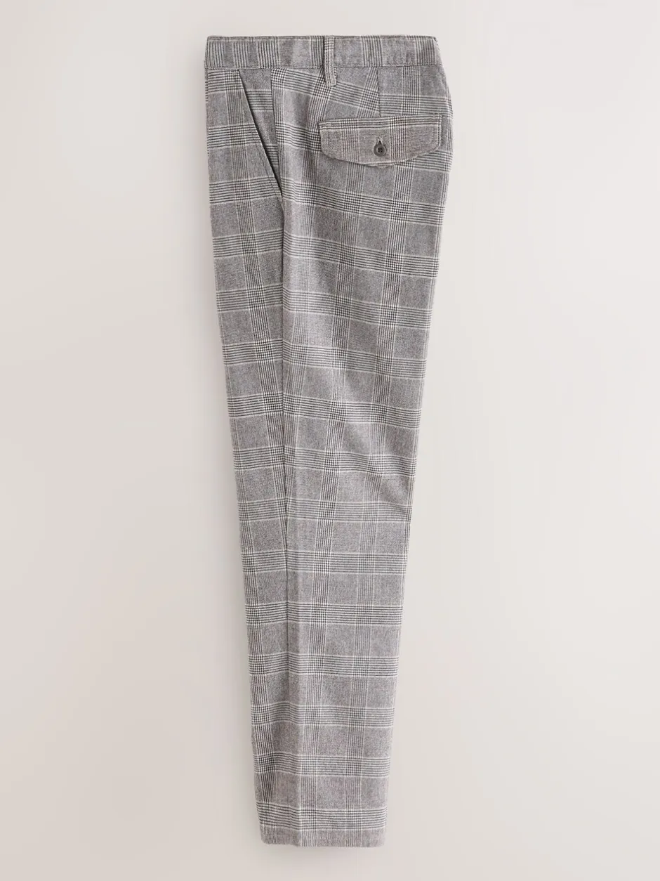 Formele Broek|Next - Signature Heritage Pleated Trousers Lichtgrijs