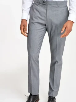 Formele Broek|Broeken En Chino's|Next Lichtgrijs - Slim Fit - Chique stretchy broek