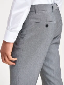 Formele Broek|Broeken En Chino's|Next Lichtgrijs - Slim Fit - Chique stretchy broek