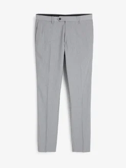 Formele Broek|Broeken En Chino's|Next Lichtgrijs - Slim Fit - Chique stretchy broek