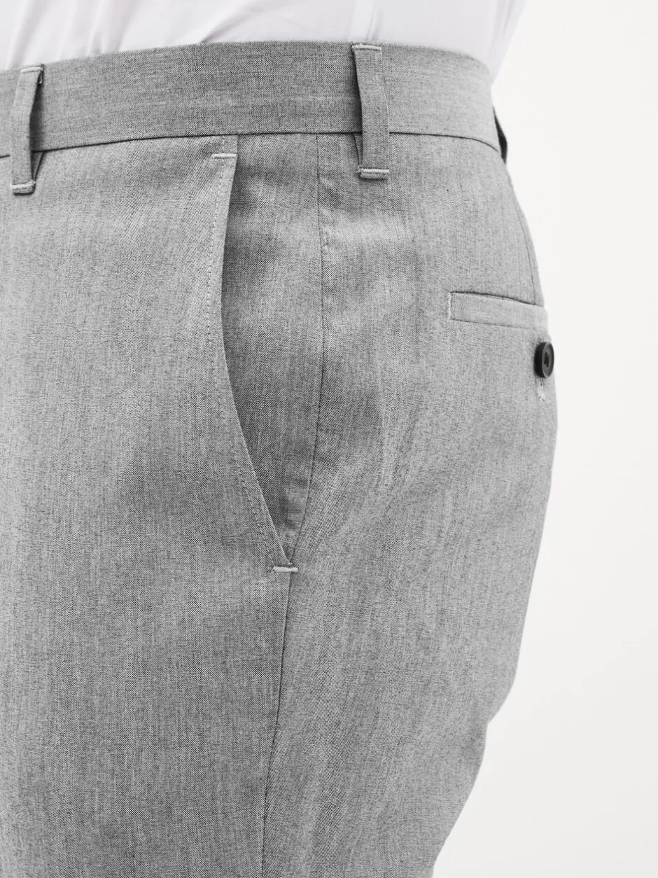 Formele Broek|Next - Strakke Pasvorm - Chique stretchy broek Lichtgrijs