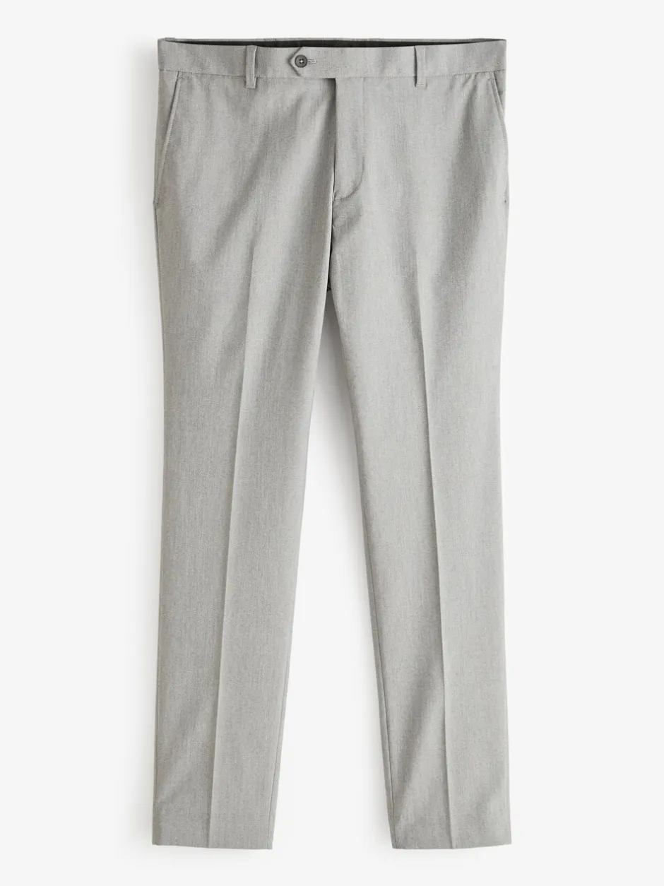 Formele Broek|Next - Strakke Pasvorm - Chique stretchy broek Lichtgrijs