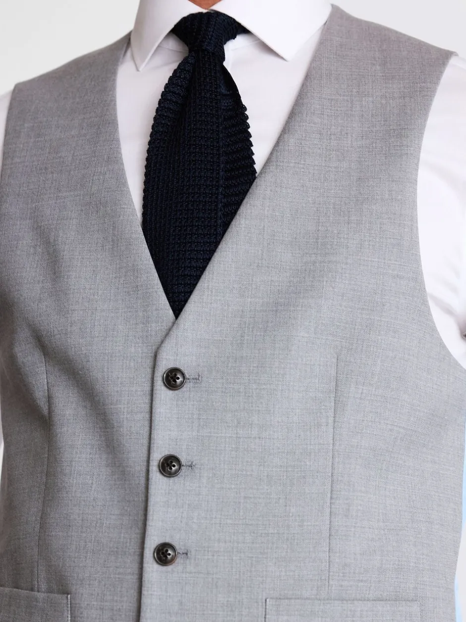 Vesten*MOSS - Tailored - Stretch Suit Waistcoat Lichtgrijs