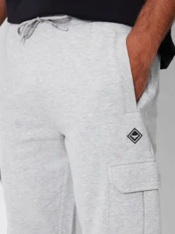 Joggingbroeken|Threadbare - joggingbroek in cargostijl Lichtgrijs