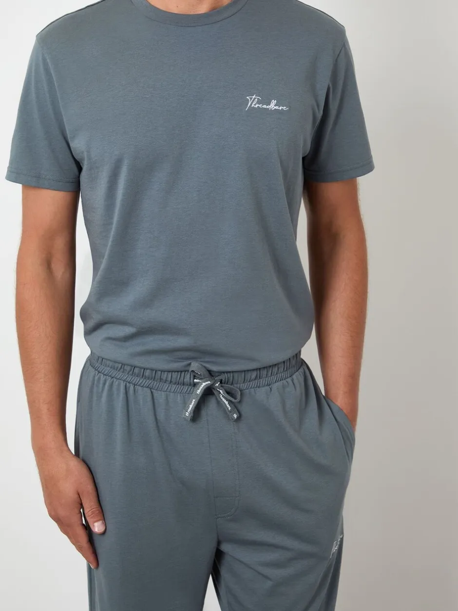 Pyjama's|Threadbare Lichtgrijs - pyjamaset
