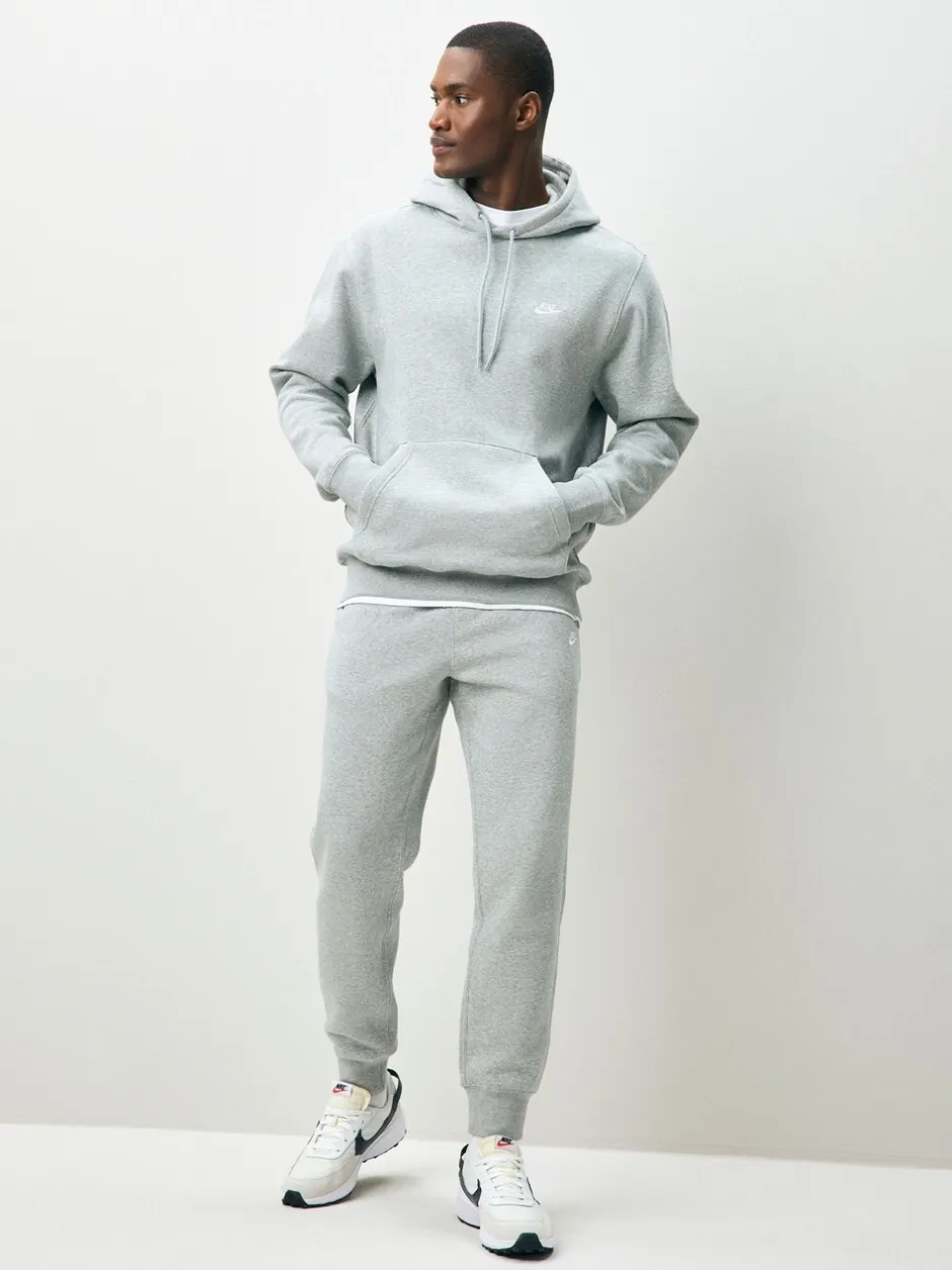 Joggingbroeken|Nike Lichtgrijs gemêleerd - Club fleece joggingbroek