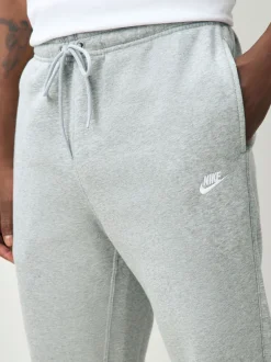 Joggingbroeken|Nike Lichtgrijs gemêleerd - Club fleece joggingbroek