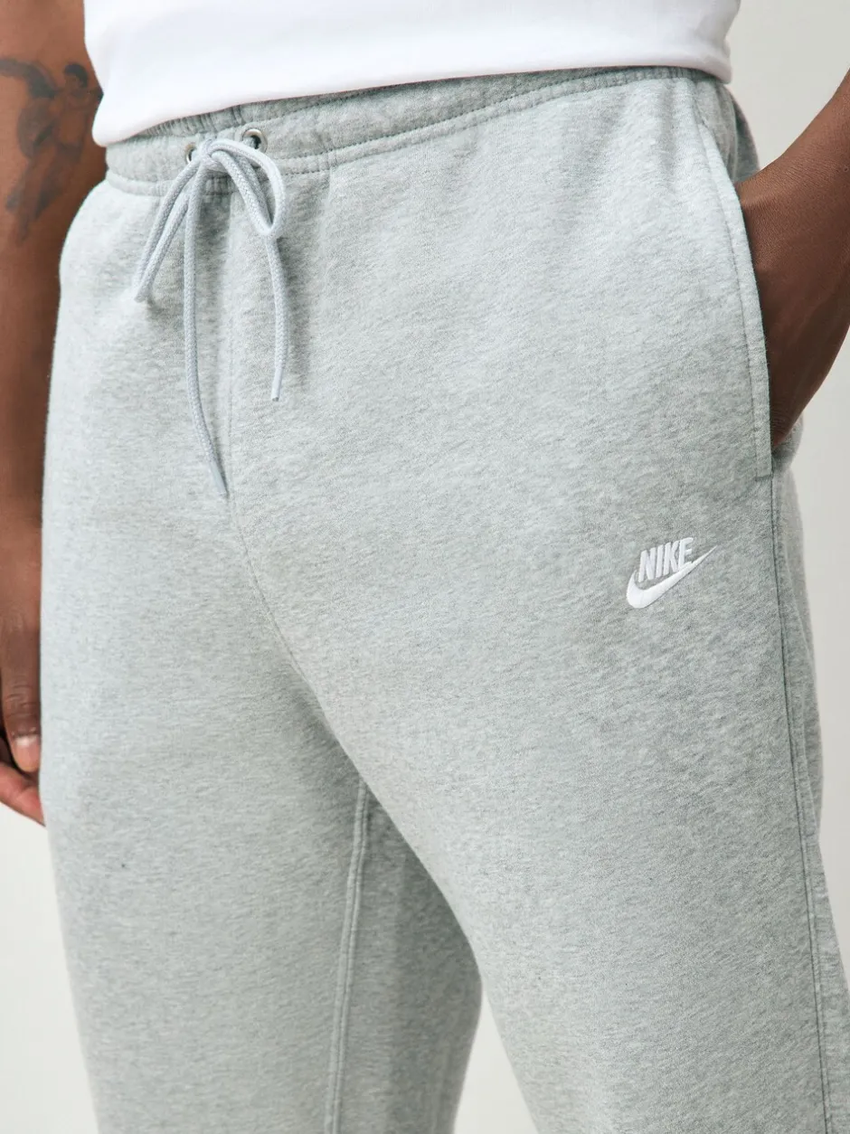 Joggingbroeken|Nike Lichtgrijs gemêleerd - Club fleece joggingbroek
