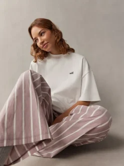 Pyjama's|Loungewear|self. - Pyjama met korte mouwen Lichtpaars