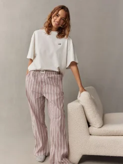 Pyjama's|Loungewear|self. - Pyjama met korte mouwen Lichtpaars