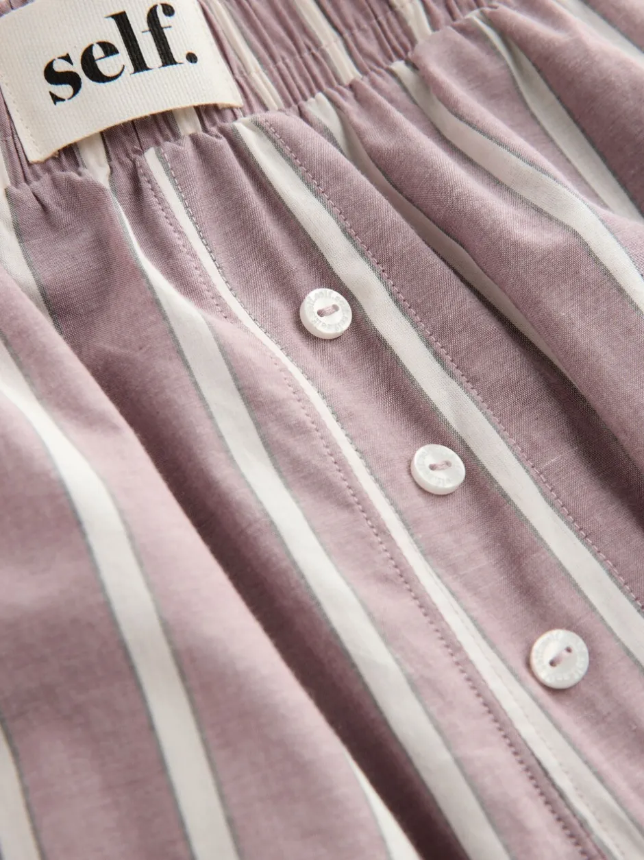 Pyjama's|Loungewear|self. - Pyjama met korte mouwen Lichtpaars