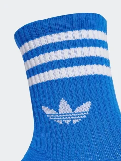 Sokken|Sokken|adidas originals Lichtrood - Ronde hals - 3-Strepen Crew Sokken 3 paar