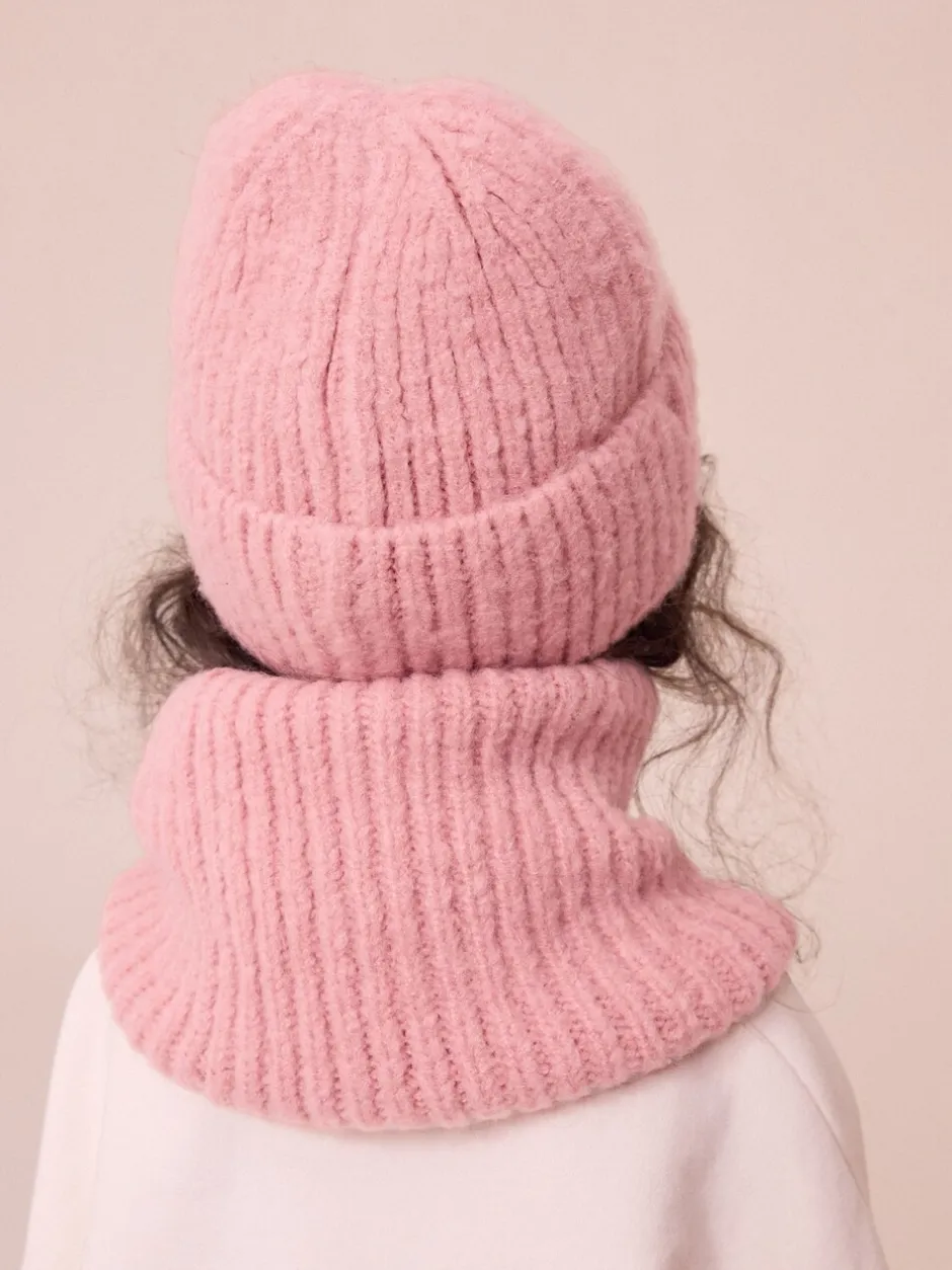 Mutsen, Handschoenen En Sjaals|Schoolkleding*Next Lichtroze - Fluffy beanie-muts (1-16jr)