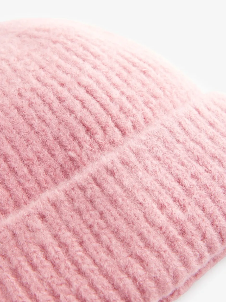 Mutsen, Handschoenen En Sjaals|Schoolkleding*Next Lichtroze - Fluffy beanie-muts (1-16jr)