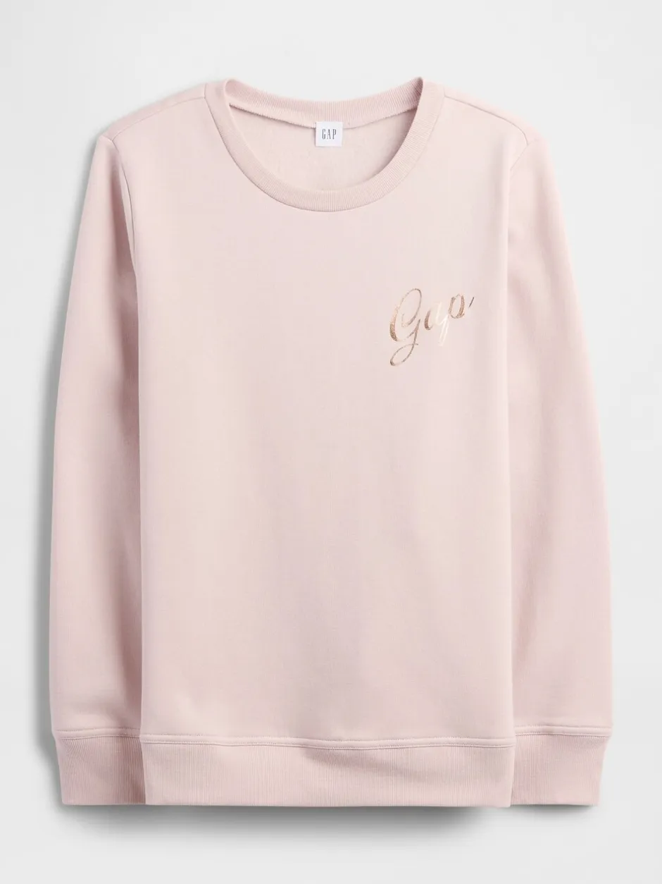 Sportkleding|Gap Lichtroze - - Relaxed sweatshirt met logo
