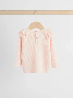 Sets En Combisets|Truien En Breisels|Next Lichtroze - Gebreide babytrui en leggings set 2 -delig (0mnd -3jr)
