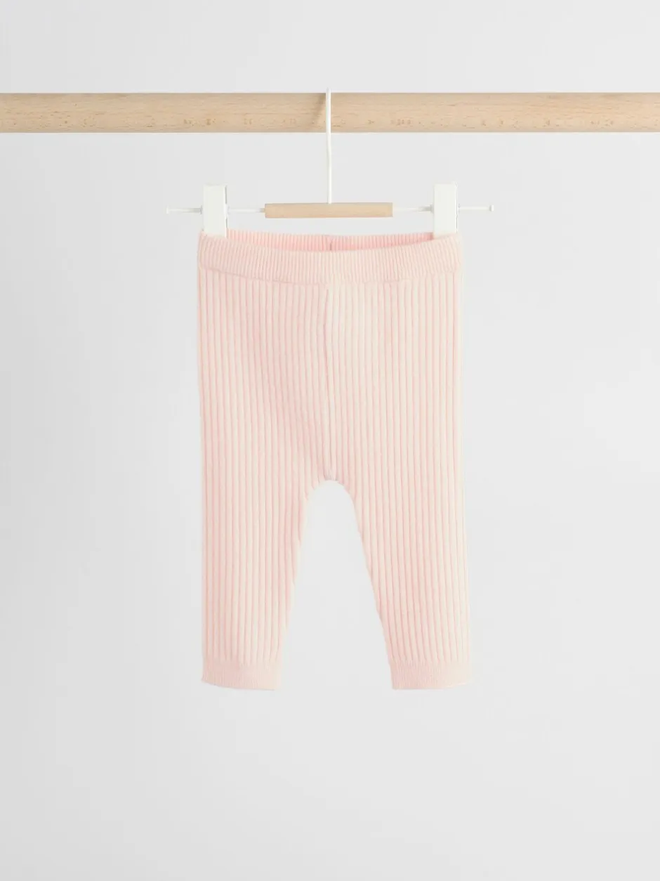 Sets En Combisets|Truien En Breisels|Next Lichtroze - Gebreide babytrui en leggings set 2 -delig (0mnd -3jr)