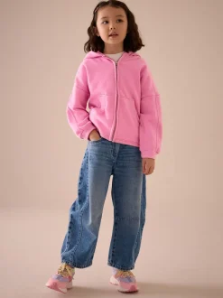 Sweaters En Hoody´S|Next Lichtroze - Hoodie met doorlopende rits (3-16 jr)