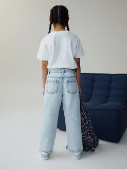 Jeans|Next - Jeans met rechte pijpen (3-16jr) Light wash