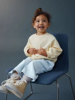 Jeans|Next - Jeans met wijde pijpen (3 mnd-7 jr) Light wash