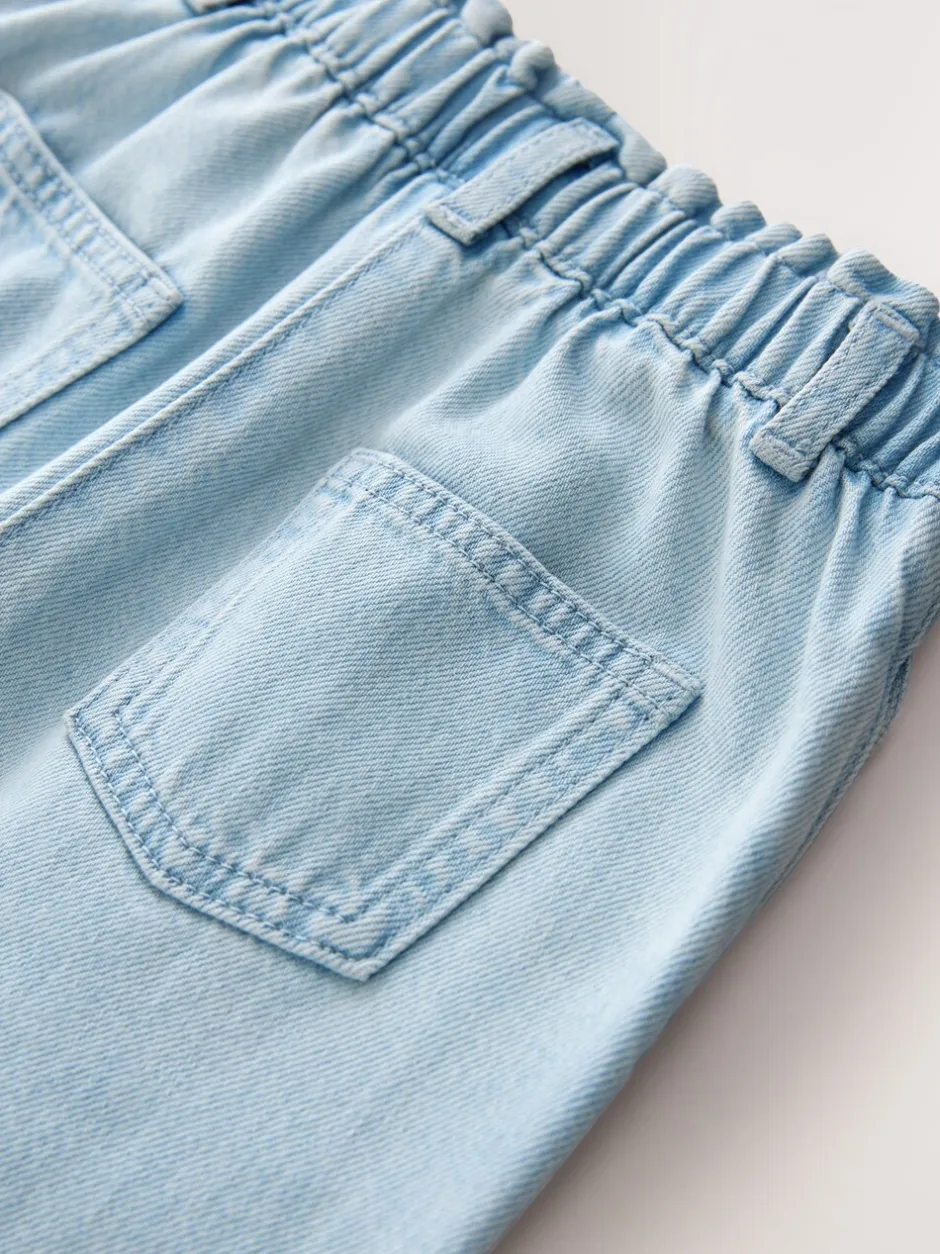 Jeans|Next - Jeans met wijde pijpen (3 mnd-7 jr) Light wash