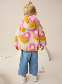 Truien En Breisels|Jassen, Jacks En Kinderwagenpakjes|Next - Fleece met ritssluiting (3mnd-7jr) Lila bloemenprint