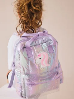 Schoolkleding|Tassen*Next - Rugzak Lila met eenhoornprint