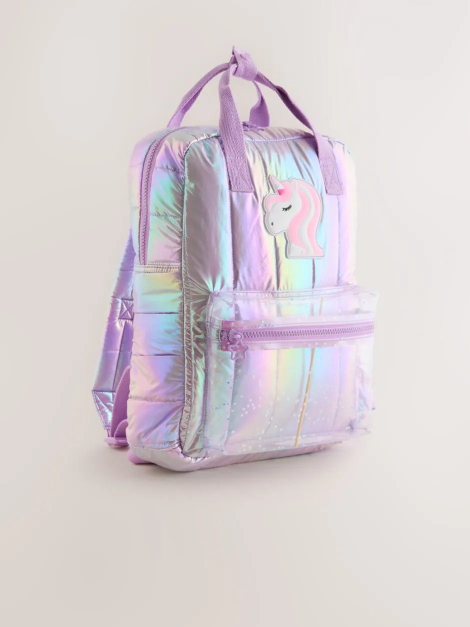 Schoolkleding|Tassen*Next - Rugzak Lila met eenhoornprint