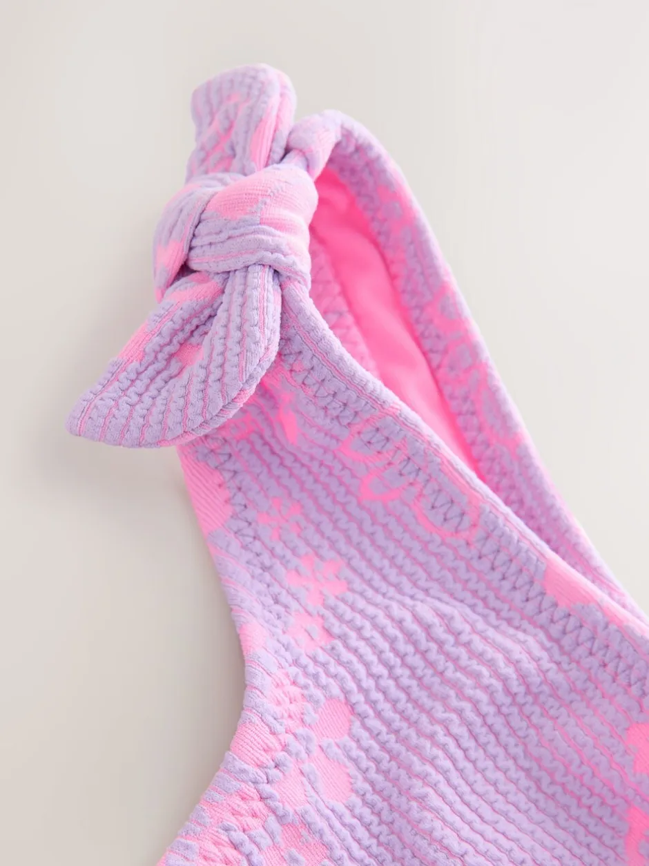 Badkleding*Next - Bikini (3-16 jr) Lilac Purple Hibiscus Crinkle