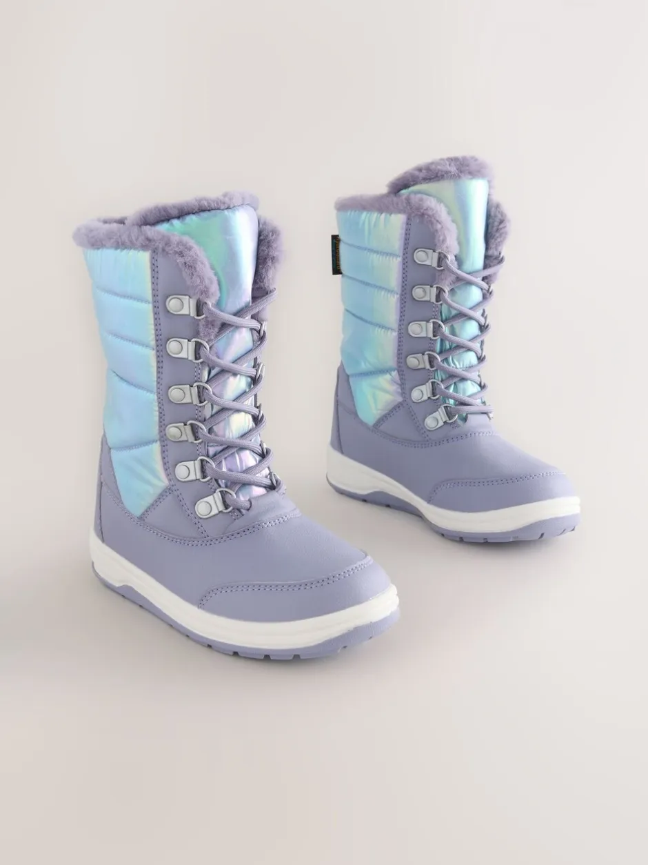 Laarzen|Next Lilac Purple Iridescent - Waterdichte snowboots